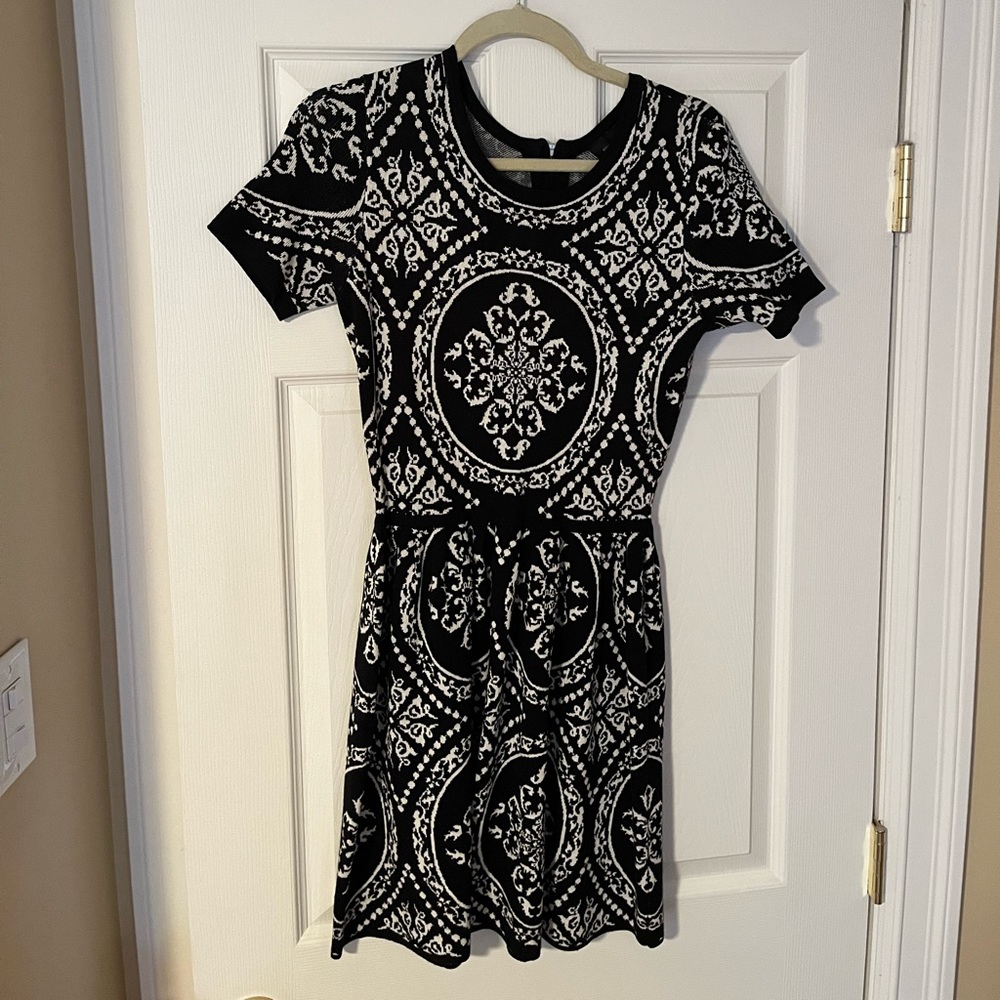 Mini dress- sweater material. Warm but flirty!